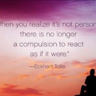 When You Realize It’s Not Personal: Reaction vs. responding with compassion